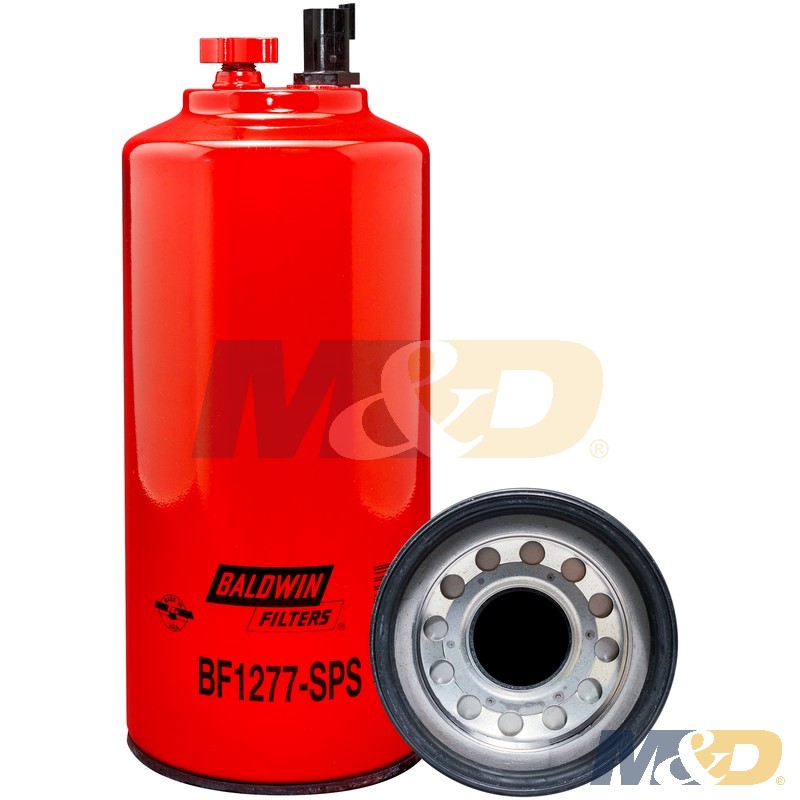 Spin-On Fuel Filter / Water Separator with a Drain, Sensor Port & Reusable Sensor
