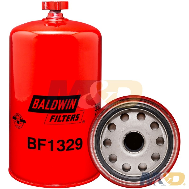 Spin-On Fuel Filter / Water Separator with a Drain