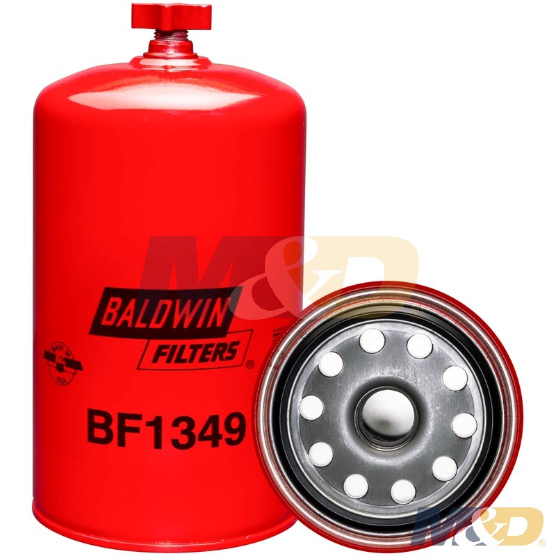 Spin-On Fuel Filter / Water Separator with a Drain