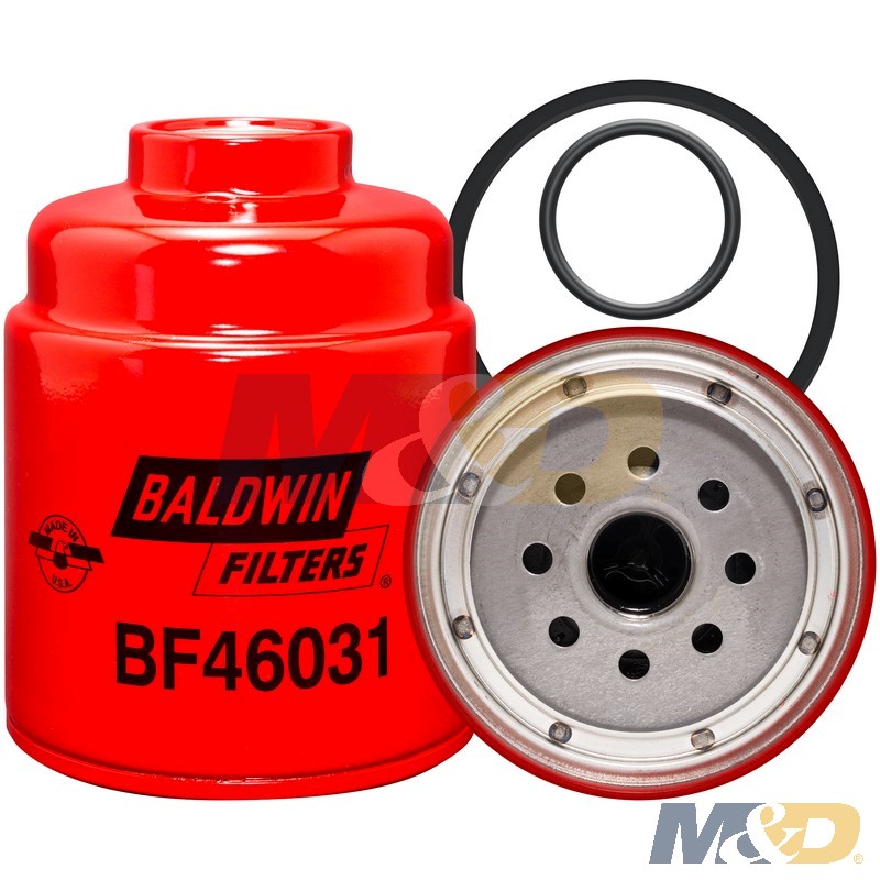 Spin-On Fuel Filter / Water Separator with an Open Port