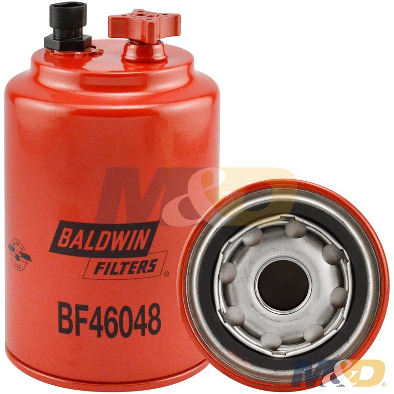 Spin-On Fuel Filter / Water Separator with a Drain, Sensor Port & Reusable Sensor
