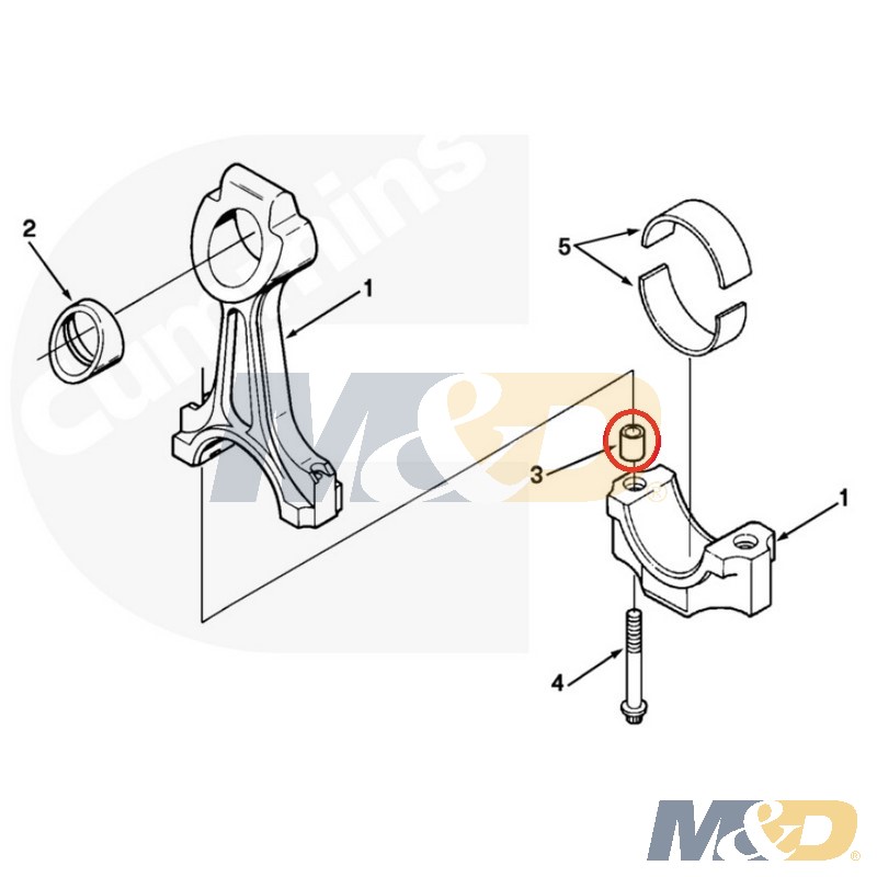 Product DOWEL RING L10 M11 ISM CONNECTING ROD & N14 HEAD