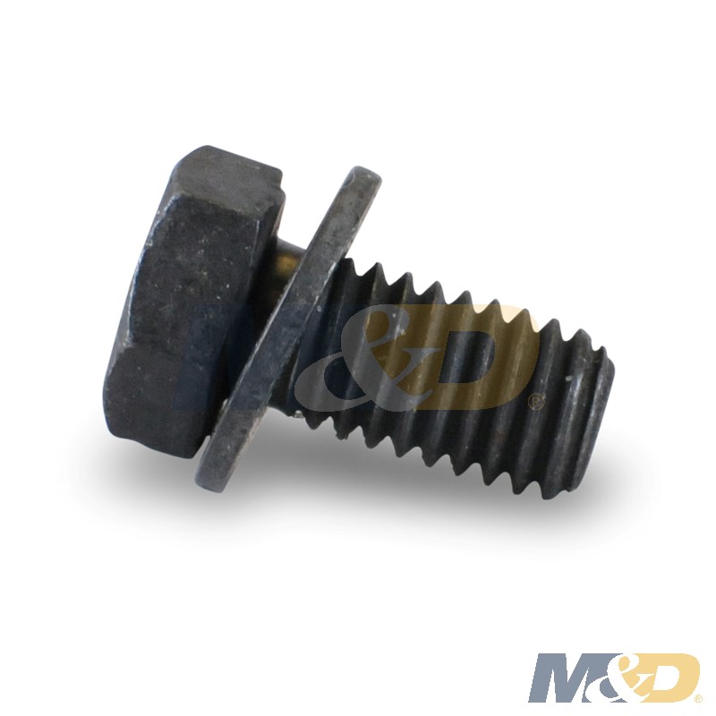 BOLT PISTON COOLING NOZZLE w/ WASHER 3/8" -16 x 3/4" Long