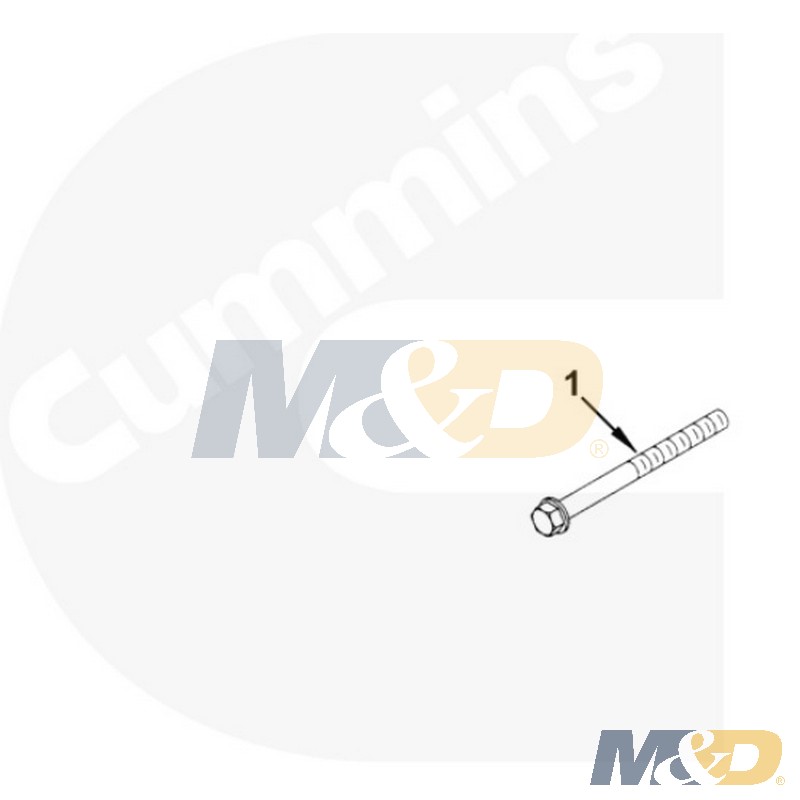 BOLT M8 x 1.25 x 30mm long CUMMINS 5.9L 67L 1995 -13