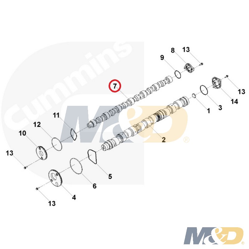 Cummins ISX Camshaft Valve, New