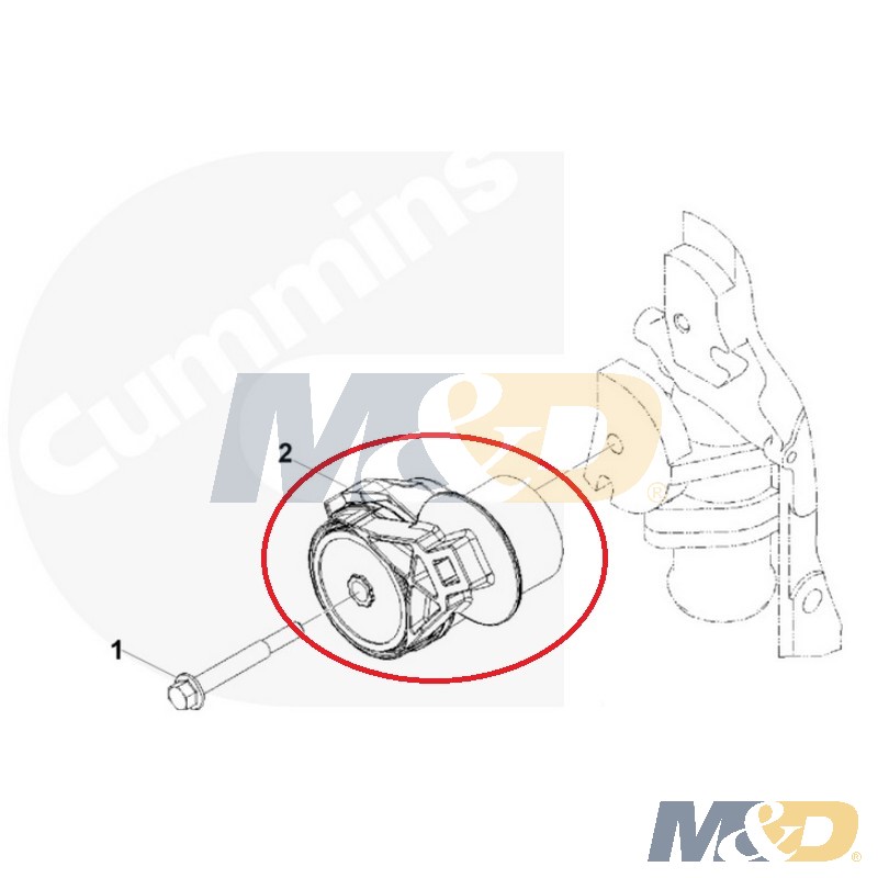 Product: BELT TENSIONER B SERIES CUMMINS REPLACES 4937433