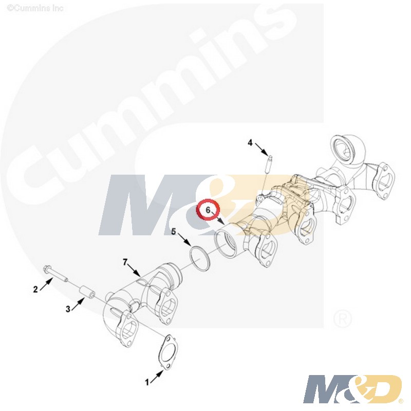 Product Cummins ISC, ISL Exhaust Manifold