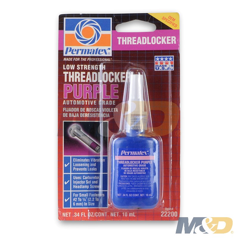 Product LOW STRENGTH THREADLOCKER PURPLE 10ml BOTTLE