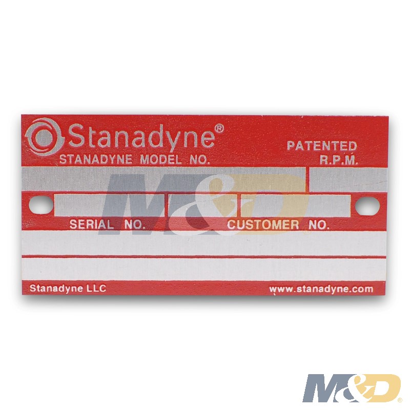 NAMEPLATE NEW STYLE RED